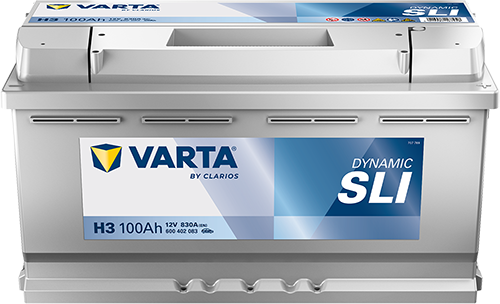 Thumbnail - VARTA Dynamic SLI H3 Autobatterien 600402083K262, H3, 12 V, 100 Ah, 830 A