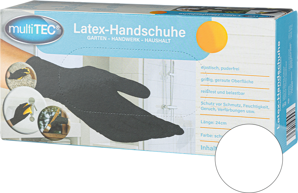 Thumbnail - Puderfreie Latex-Handschuhe 50er
