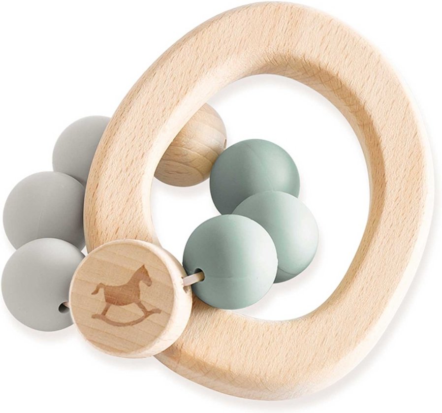 Pinolino Malin Greifling - Holz & Silikon Babyspielzeug