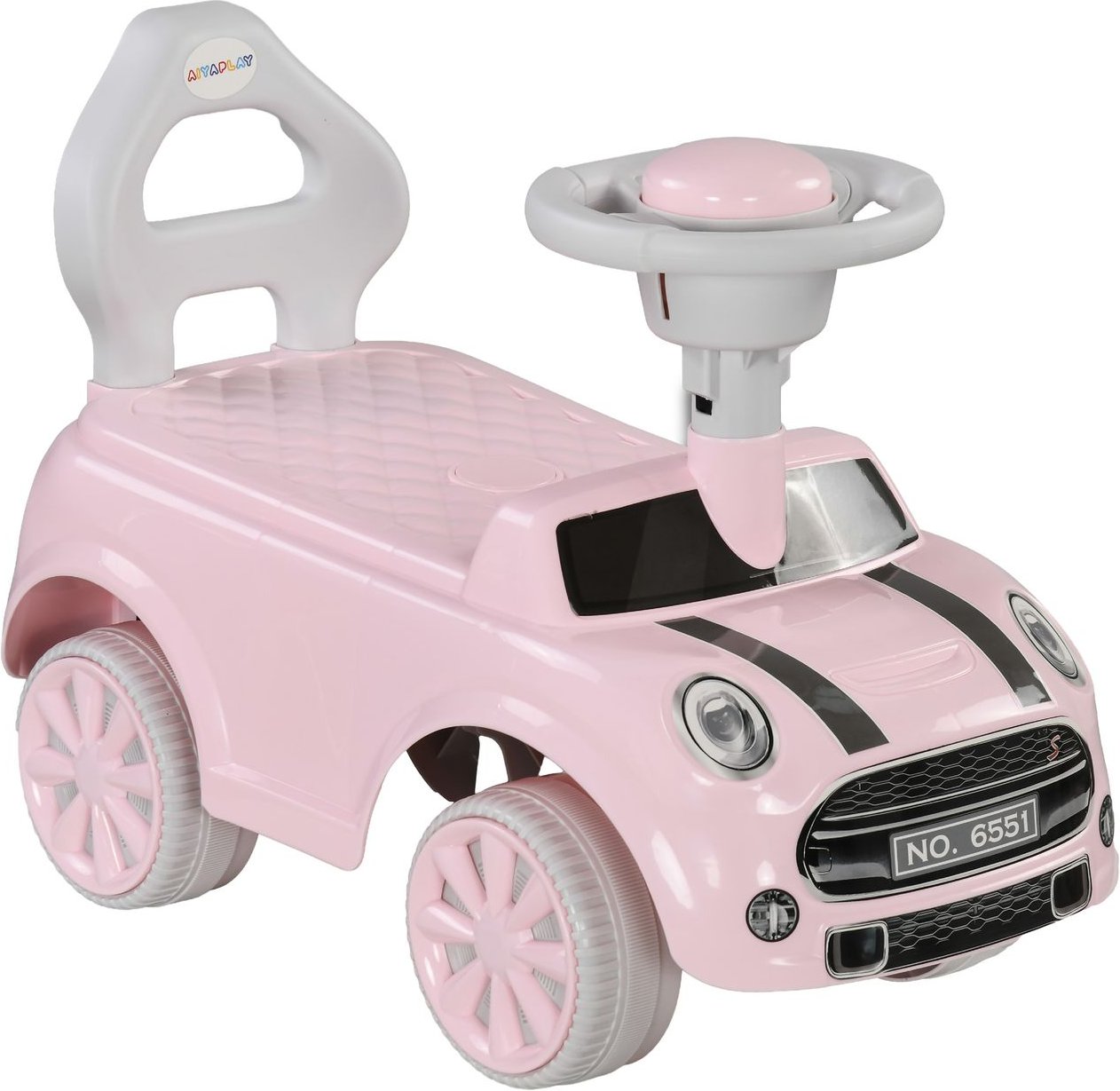 AIYAPLAY Kinder Rutschauto, Kinderfahrzeug mit Lenkrad Hupe Kippschutz