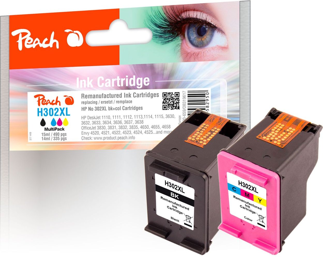 Spar Pack Druckköpfe ersetzt HP No. 302XL