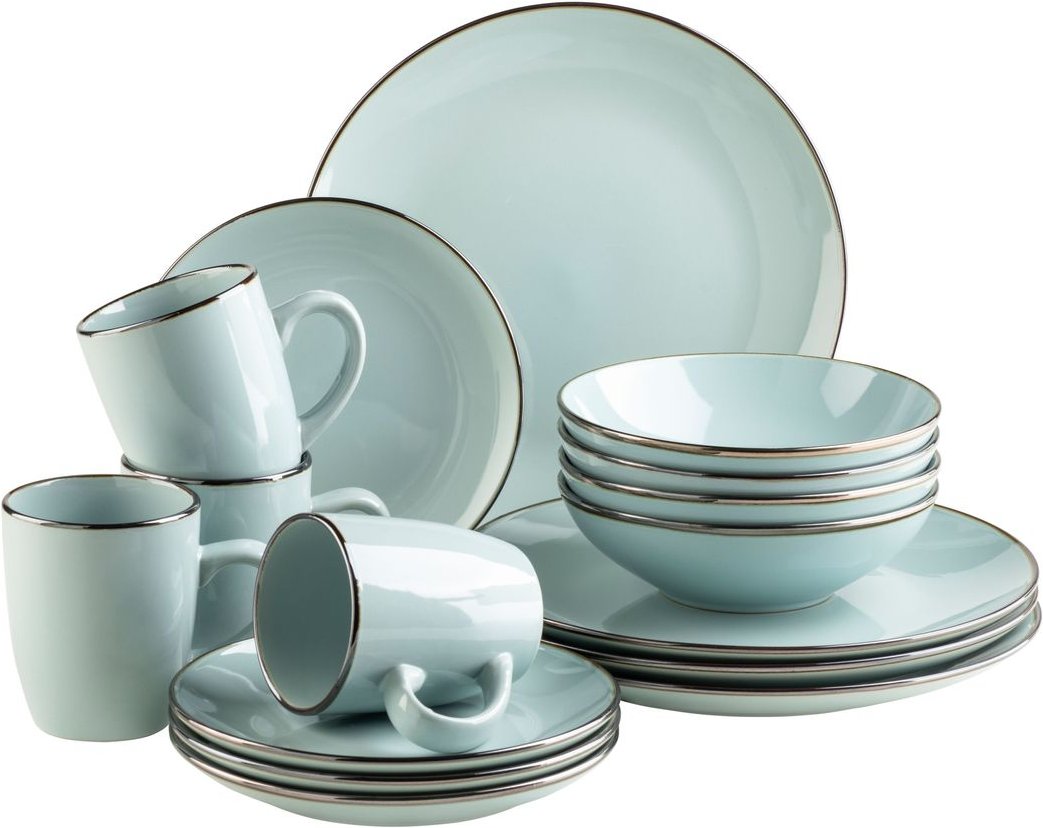 Serie Metallic Rim, Kombiservice 16 teilig für 4 Personen