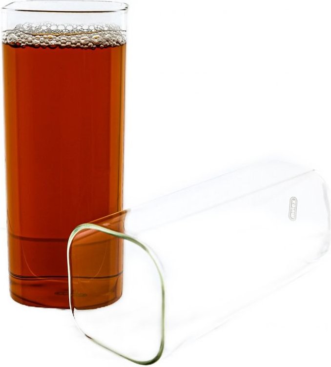 Thumbnail - Glas Quadratische Glas Japanische Getränkebecher Borosilikatglas, Hitzebeständig 400 ml