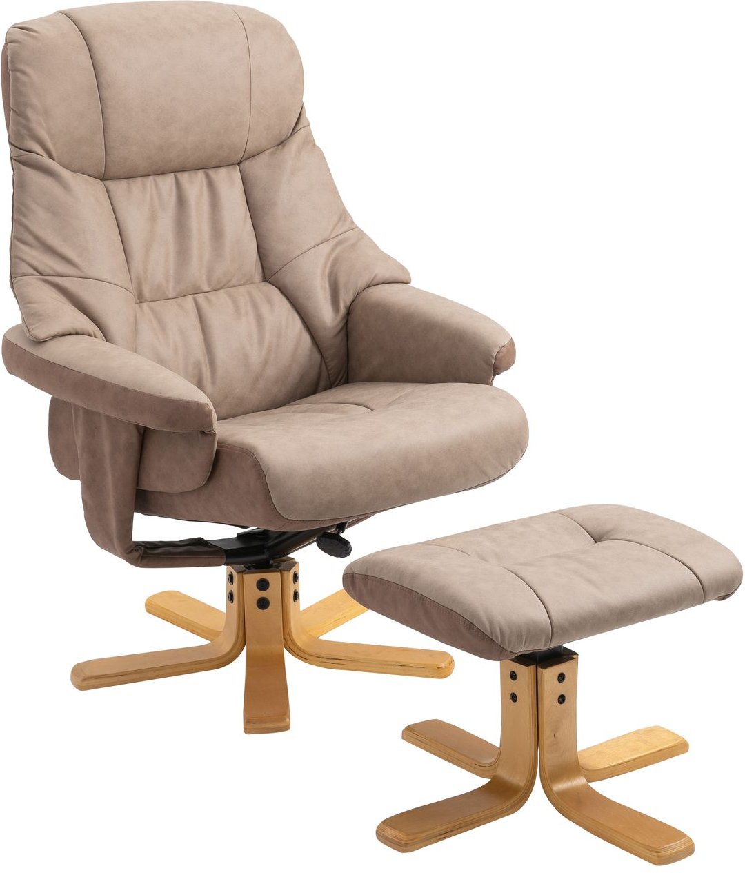 Relaxsessel mit Hocker, Fernsehsessel, Polstersessel mit Liegefunktion