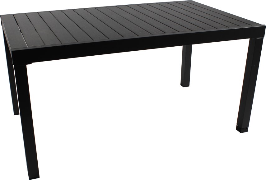 Ausziehbarer Gartentisch aus Aluminium "GENUA 2.0" - Grau/Anthrazit