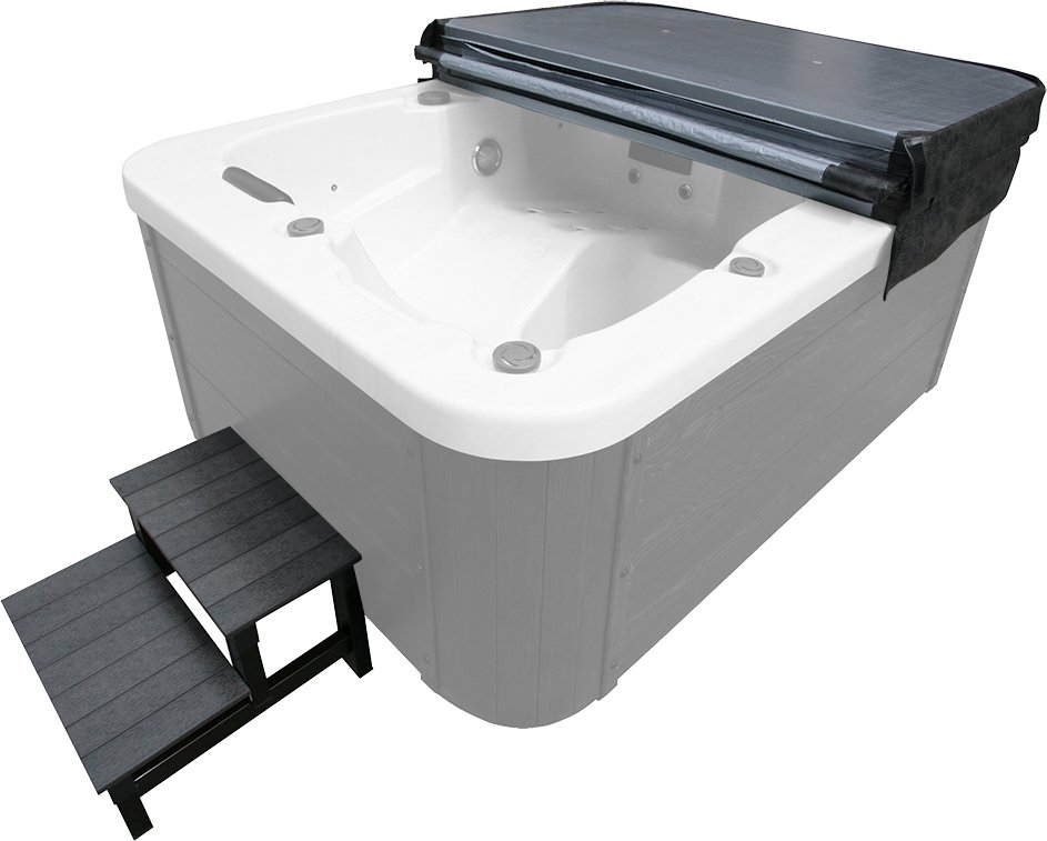 HOME DELUXE Zubehörset MARBLE - Thermoabdeckung und Treppe