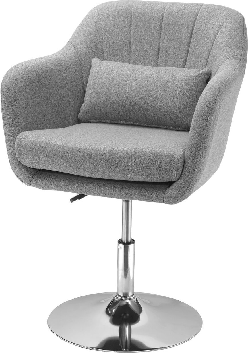 Thumbnail - Arbeitshocker Drehhocker Drehstuhl Bürostuhl höhenverstellbar Grau