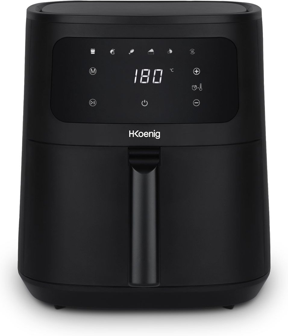 Heißluftfritteuse 6L FRY860, 6 Kochprogramme, Schwarz