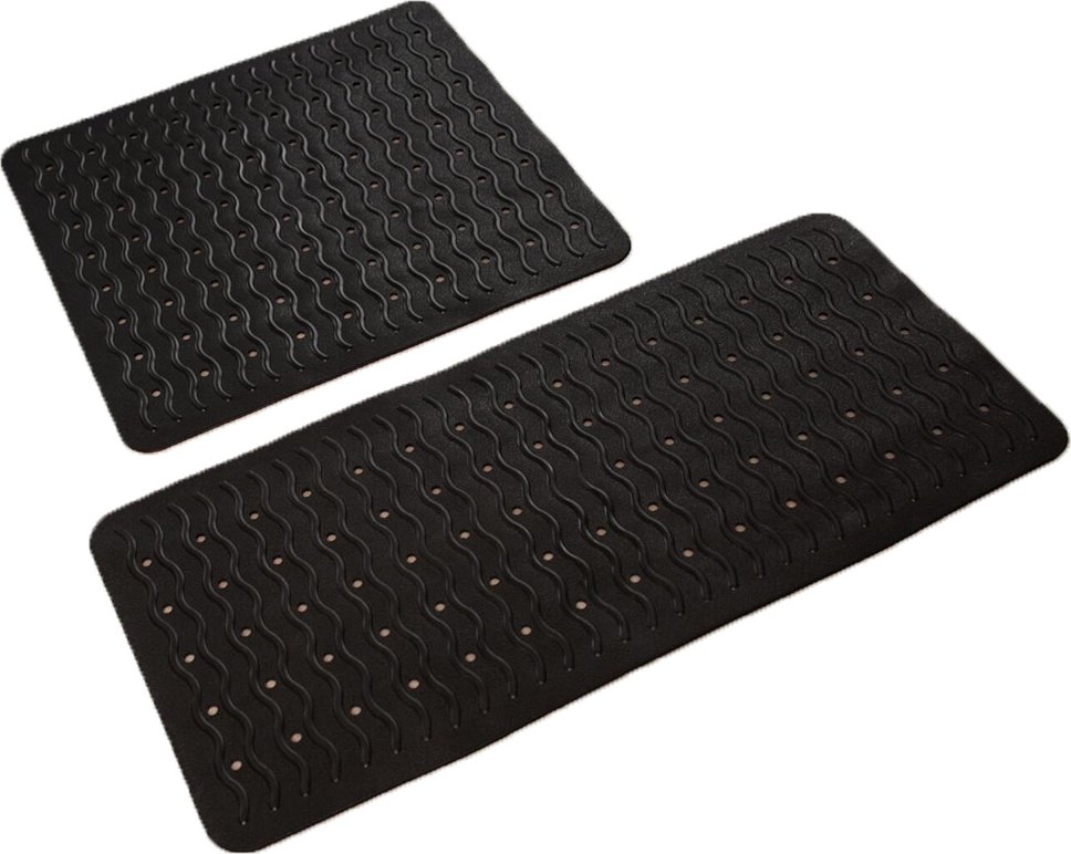 Badewanneneinlage Playa ca. 38x80 cm, schwarz, 100% TPE