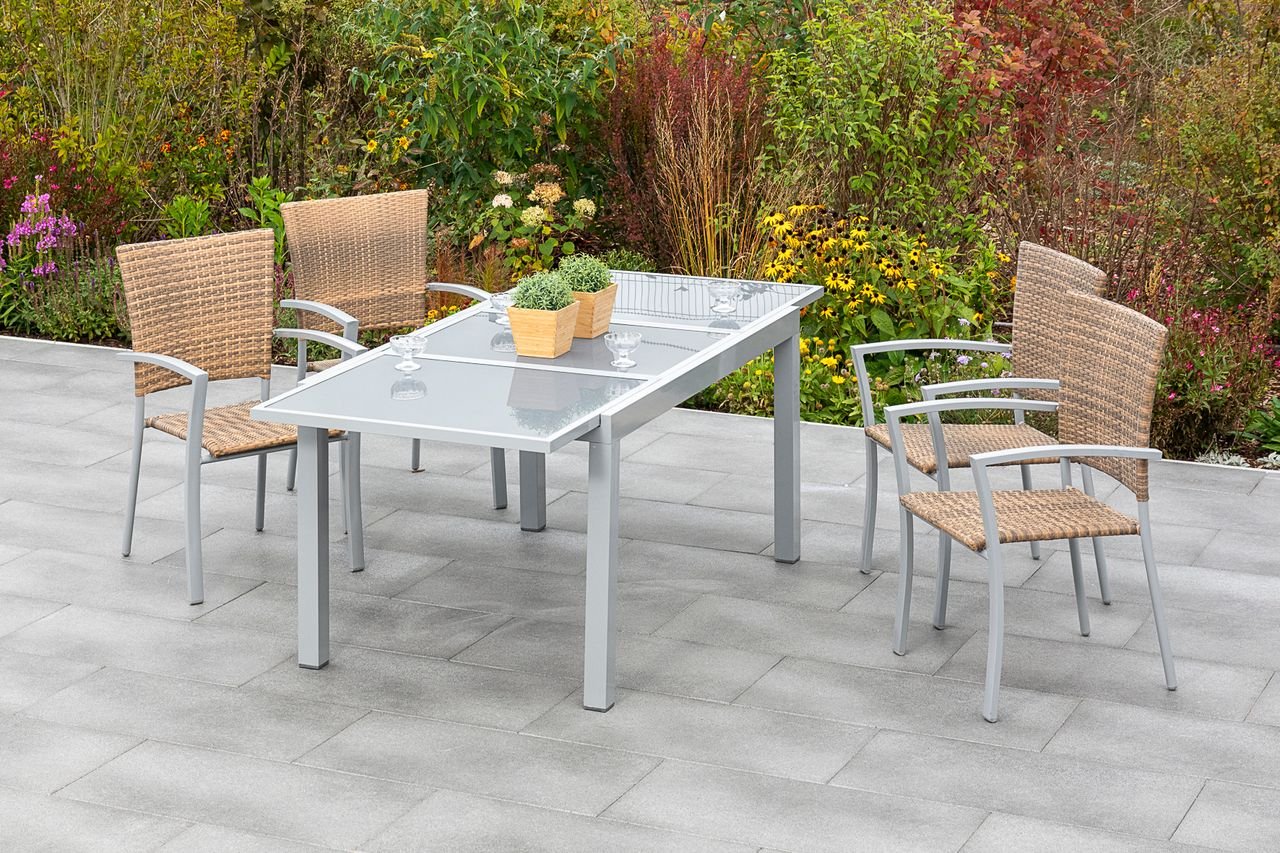 Savona Set 5tlg. Ausziehtisch