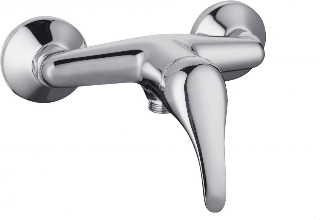 Duscharmatur ATHOS Einhebelmischer mit Brauseschlauchanschluss Badarmatur Chrom