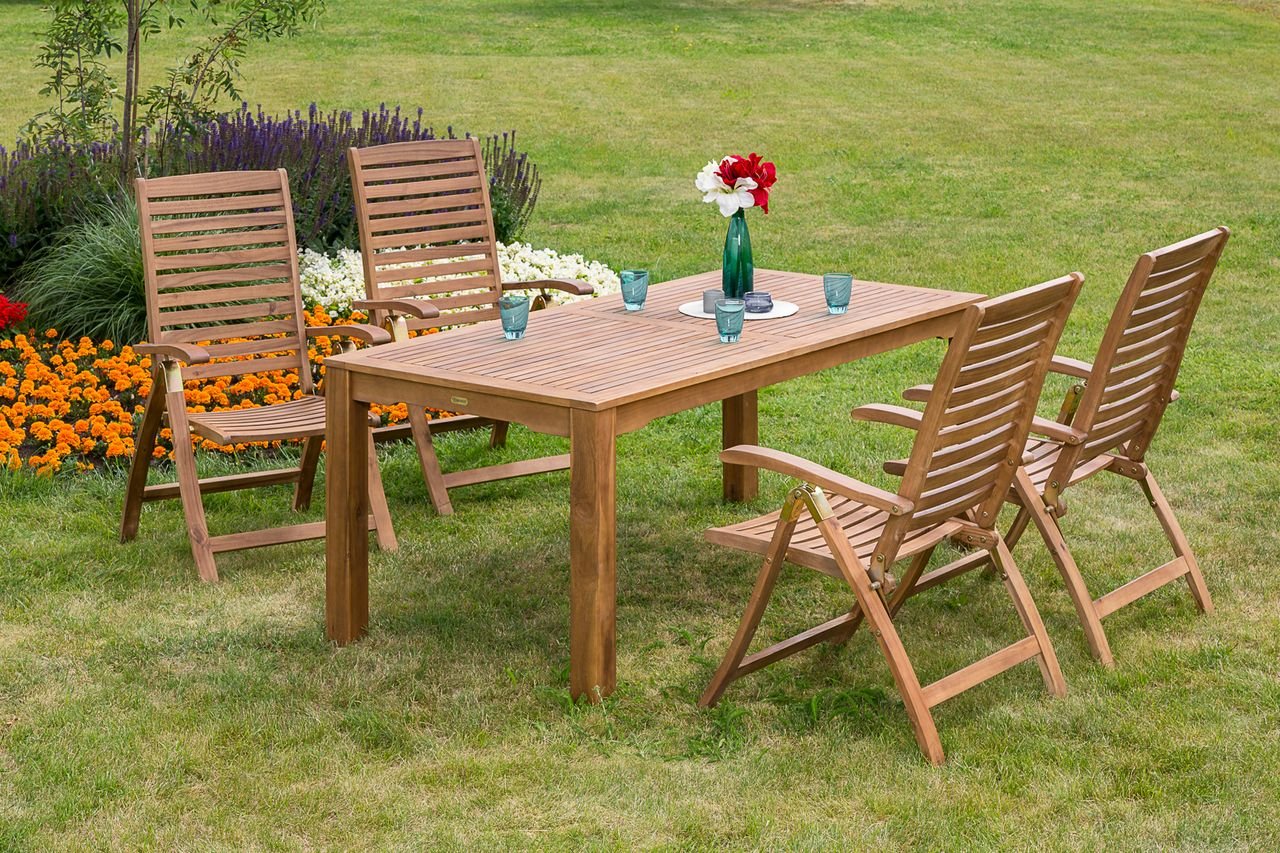 Parabaiba Set 5tlg. Tisch 185x90 cm