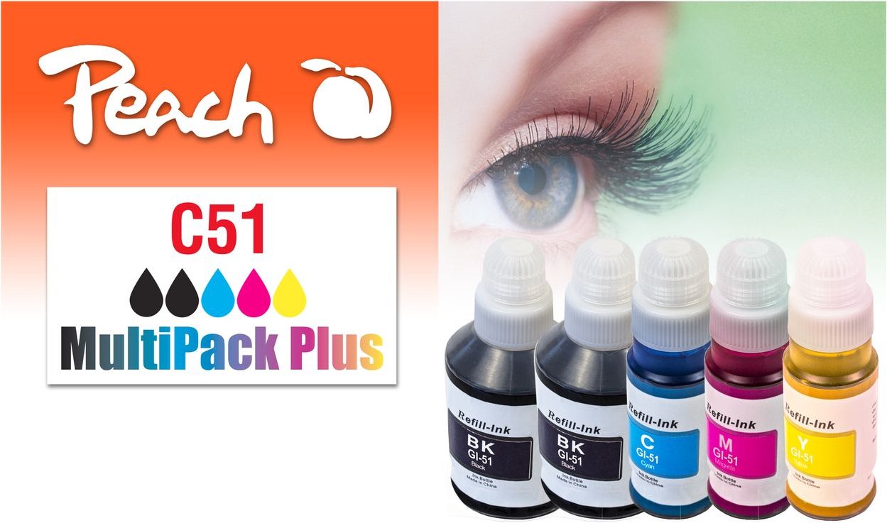 Spar Pack Plus Tintenpatronen, ersetzt Canon GI-51