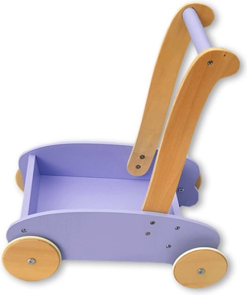 MOOVER Toys - LINE Lauflernwagen Holz ( lila) / baby walker light purple