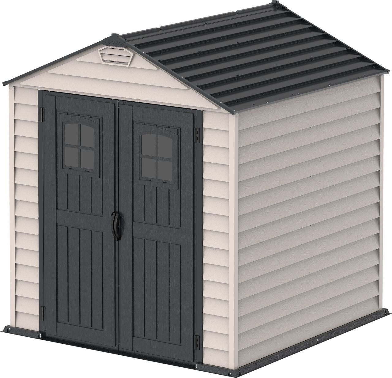 Kunststoffgerätehaus Duramax StoreMAX Anthrazit 4,5 m² mit Fußbodenkonstruktion Duramax 30325 7x7