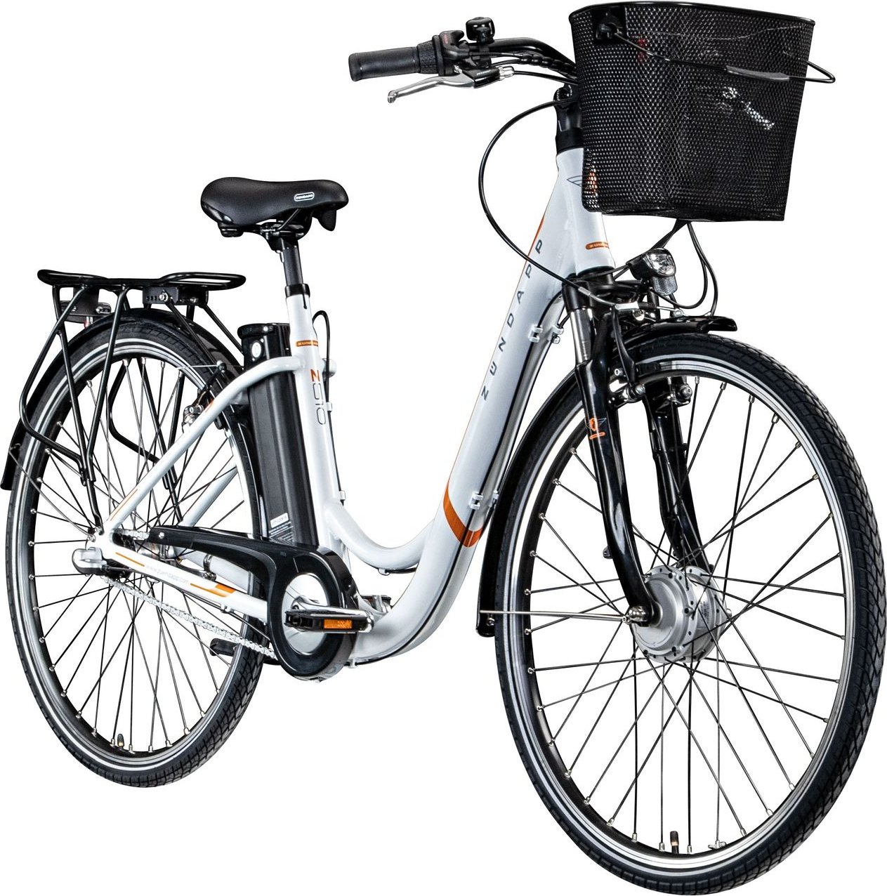 Z510 E Bike Damenfahrrad ab 155 cm Rücktritt Pedelec 28 Zoll Fahrrad mit tiefem Einstieg Hollandrad