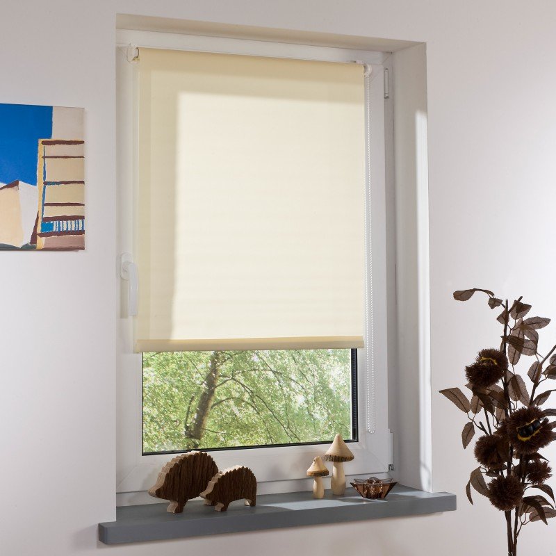 Bella Casa Klemmfix-Rollo, ca.150x45cm, Creme