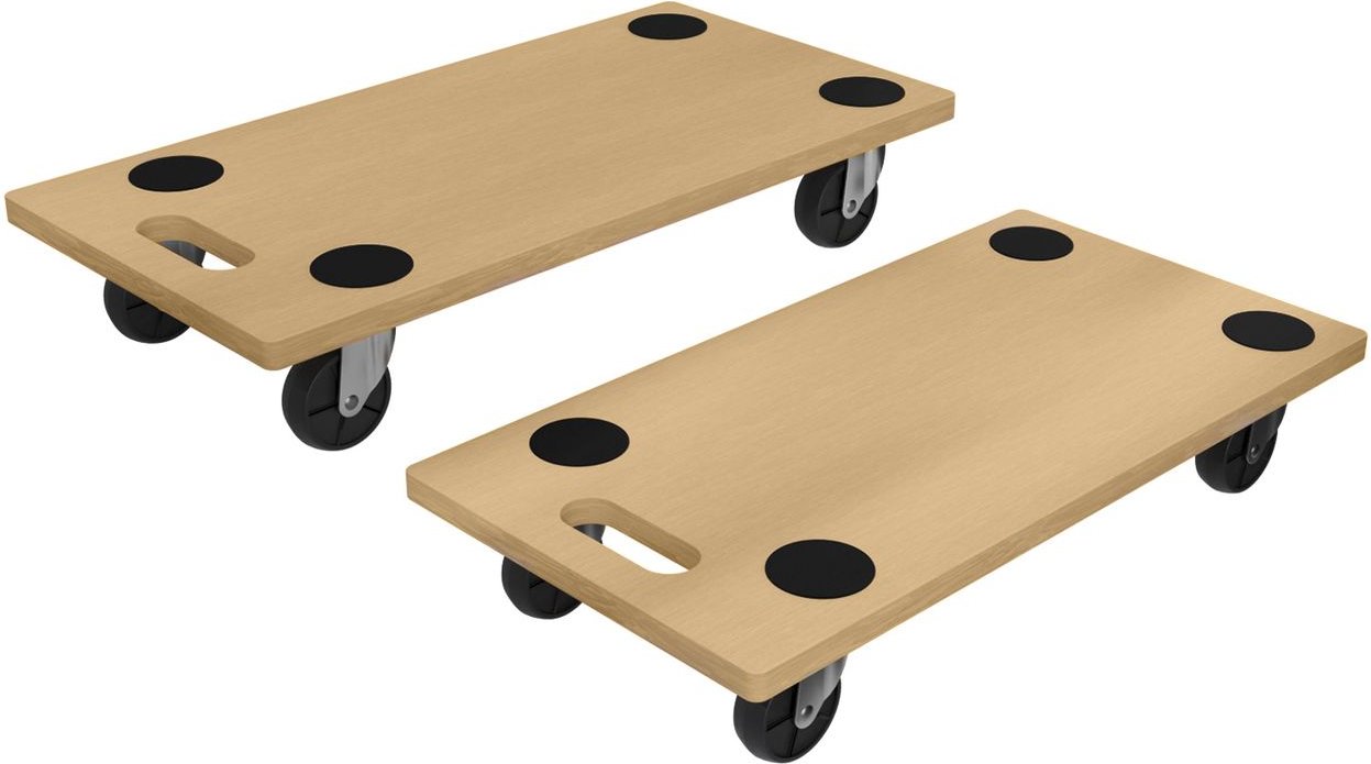 Rollbrett 2er-Set,Möbelroller,Transporthilfe, 200 kg Traglast, rutschfest