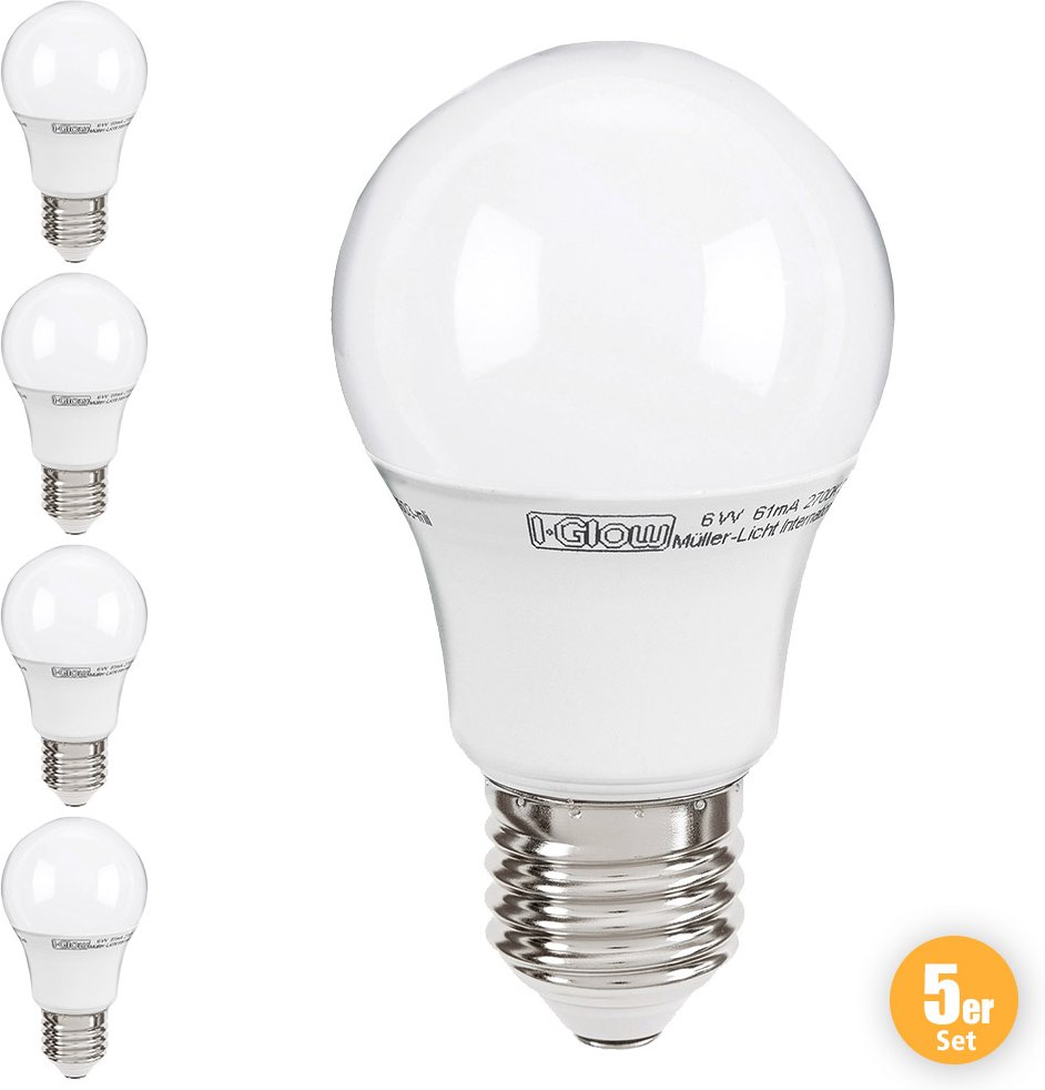 LED Leuchtmittel Birne - 5er Set