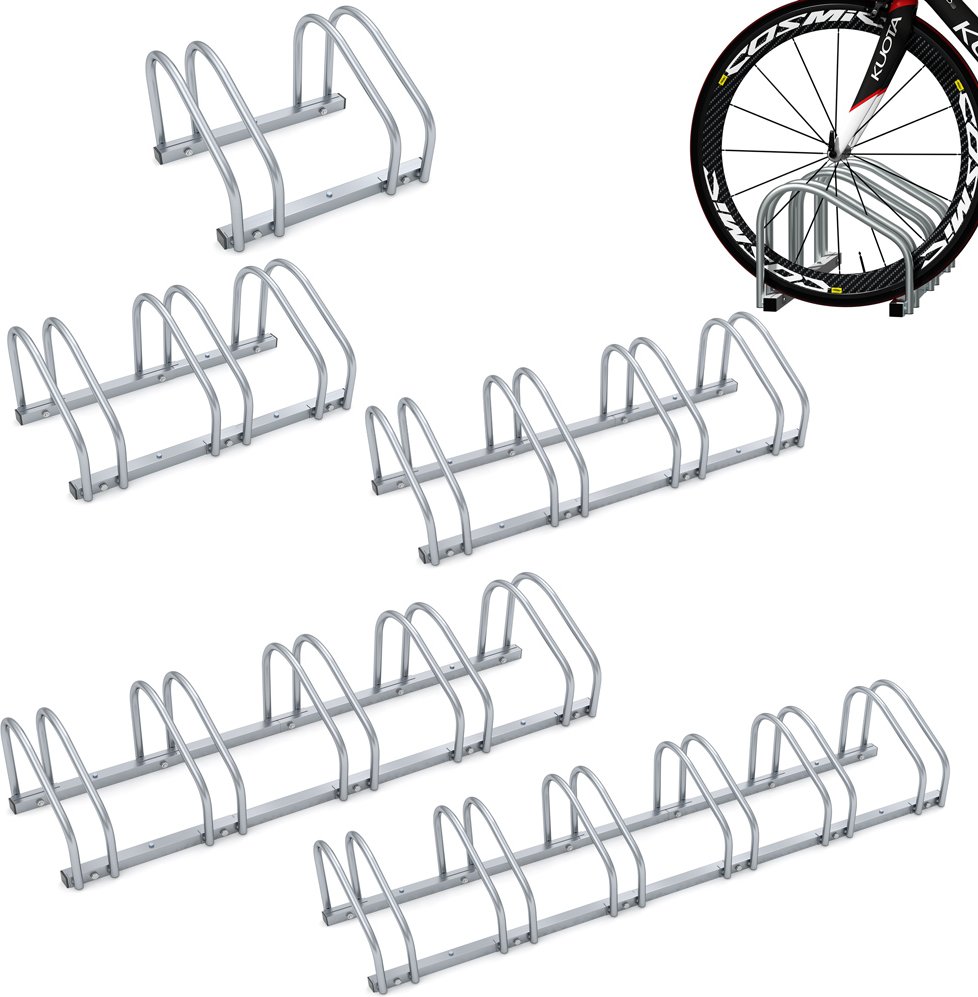 monzana Fahrradständer für 4 Fahrräder 95 x 32 x 27 cm