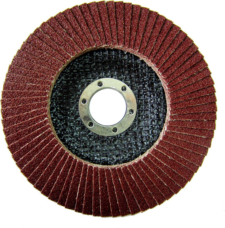 5x Fächerschleifscheiben 125mm konisch Körnung 36 Braun Lamellenscheiben