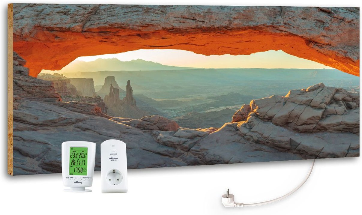 Infrarotheizung Motiv "Mountain View" 800W