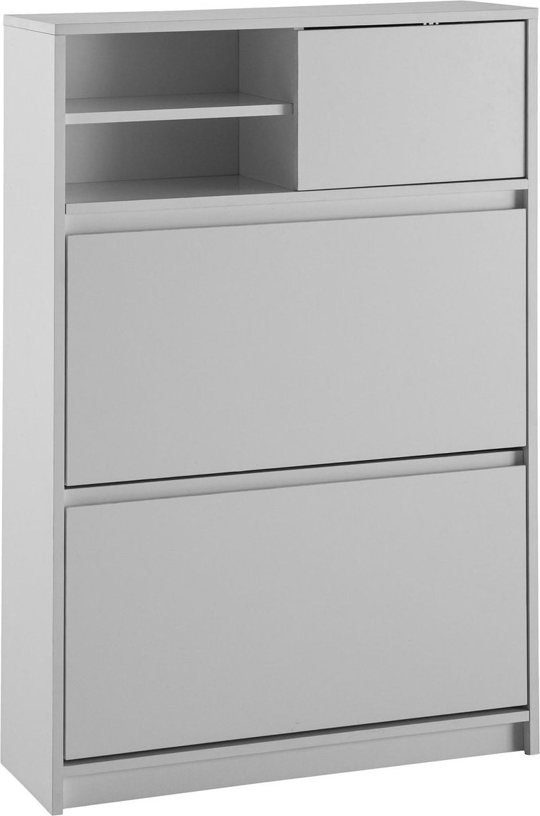 Schuhschrank 71x110x24 cm MDF Weiß