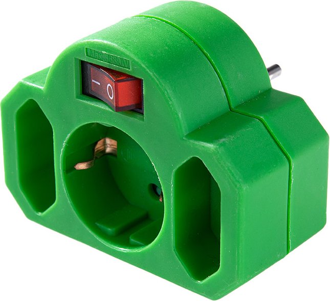 Abschaltbarer Zwischenstecker - Grün