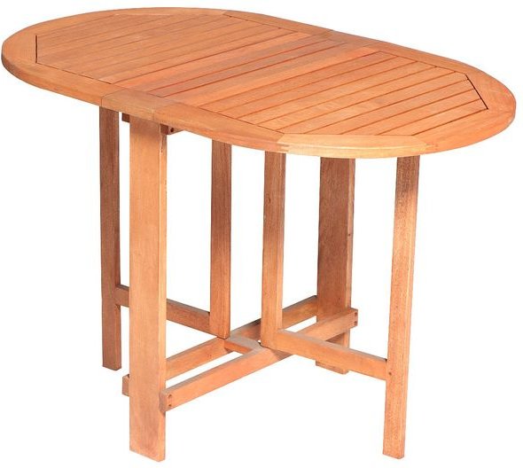 Klappentisch oval, 120 x 60 cm