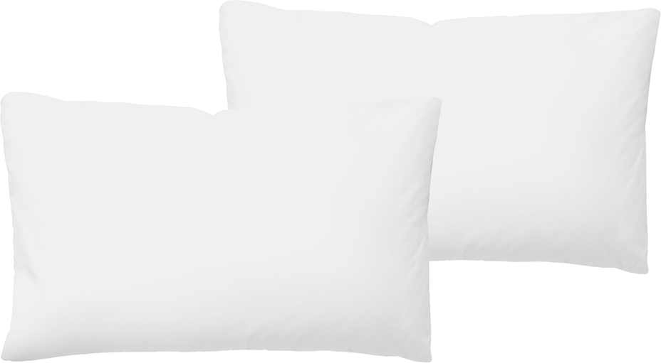 Mikrofaser Seersucker Kissenbezüge - 2er-Set, je ca. 40x80 cm