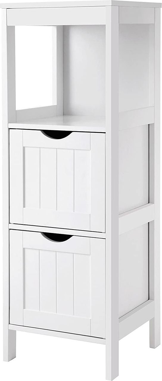 Badkommode mit 2 Schubladen, 30 x 30 x 89 cm