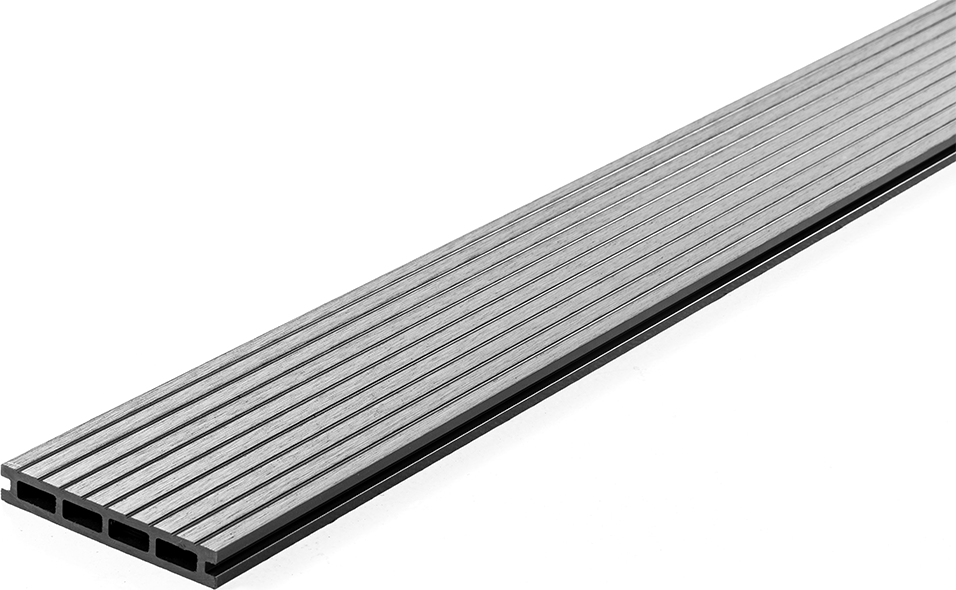 WPC Terrassendielen grob geriffelt, ca. 6m² (2,20 m) - Anthrazit