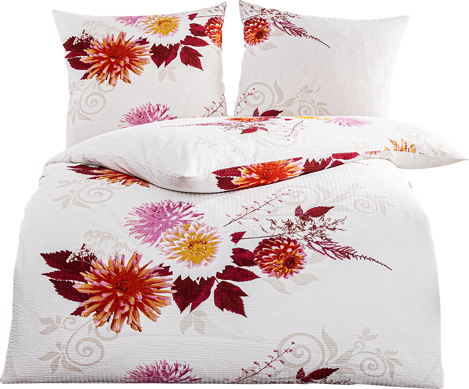 Baumwoll-Seersucker-Bettwäsche