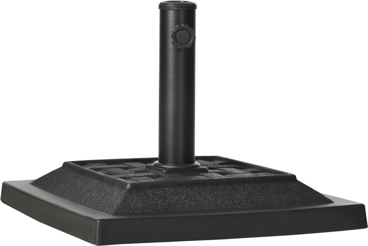 Schirmständer 12 kg, für Stangen Ø32, 38, 48 mm, wetterfest, Schwarz