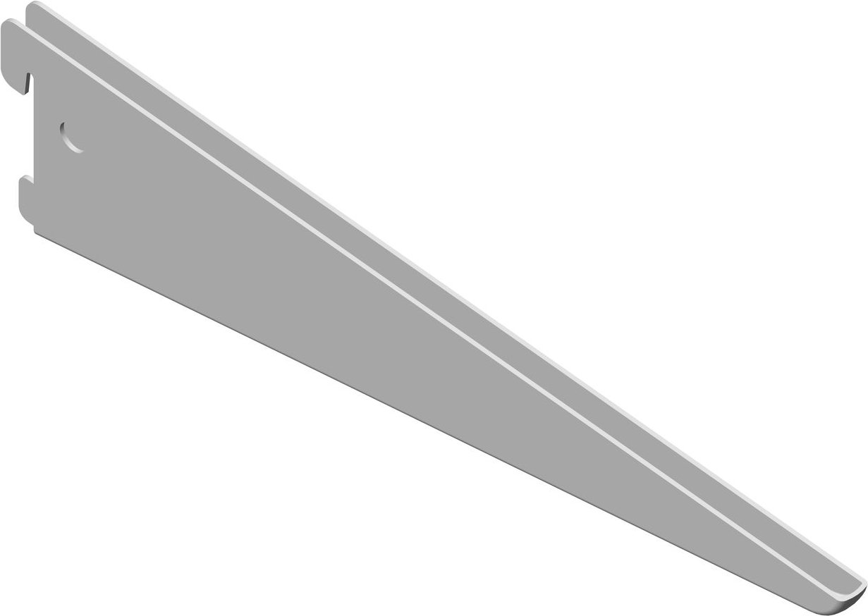 U-Träger, Länge 370 mm, Farbe Weiß, 2 Stück