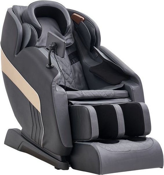 Elekt. Massagesessel mit Ganzkörper-Airbag-Massage, ca. 140 x 74 x 101 cm – Schwarz/Creme