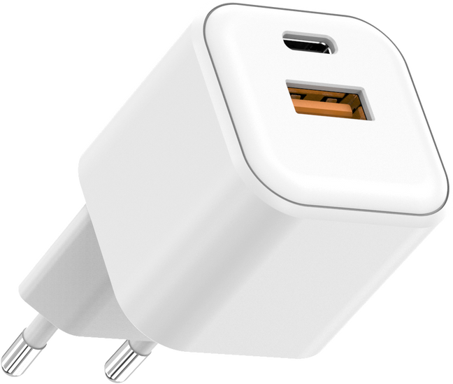 Fontastic USB Ultra Schnell-Reiselader Mini GaNto20 weiss