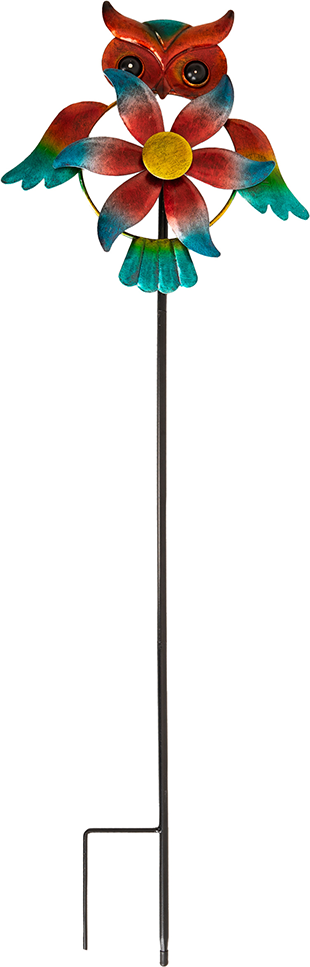 Metall-Gartenstecker mit Windspiel