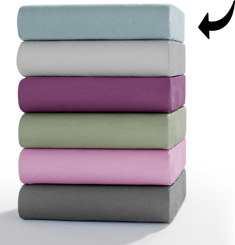 Dreamtex Mako-Feinjersey-Spannbettuch - ca. 90 - 100 x 200 cm