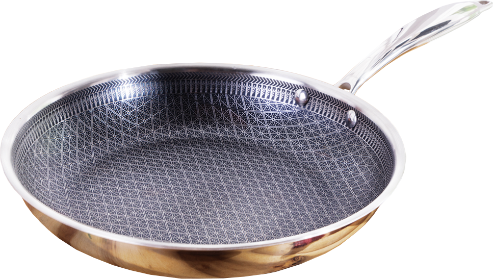 Elite XXL Edelstahl Hybrid Pfanne "Quantum"