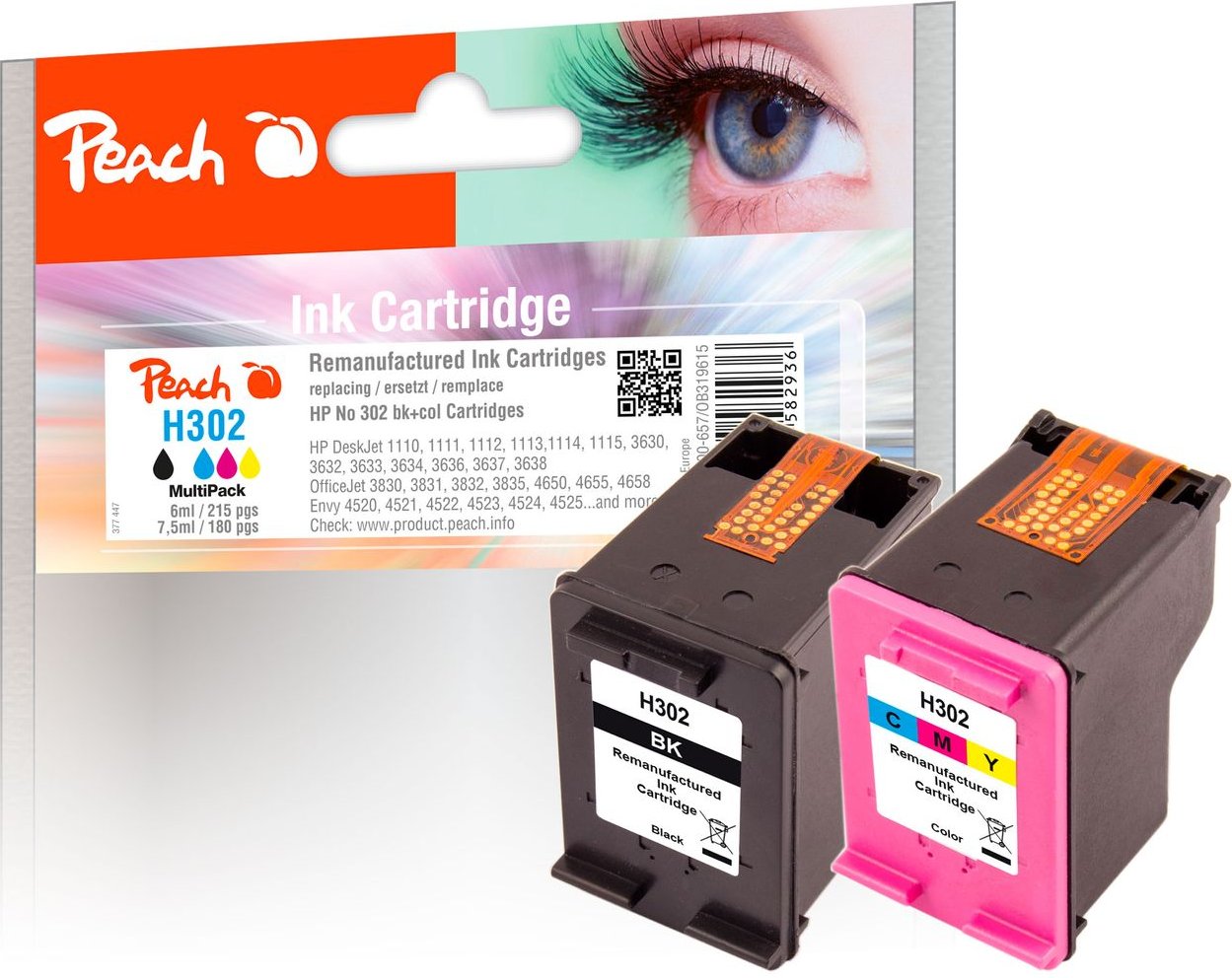 Spar Pack Druckköpfe ersetzt HP No. 302