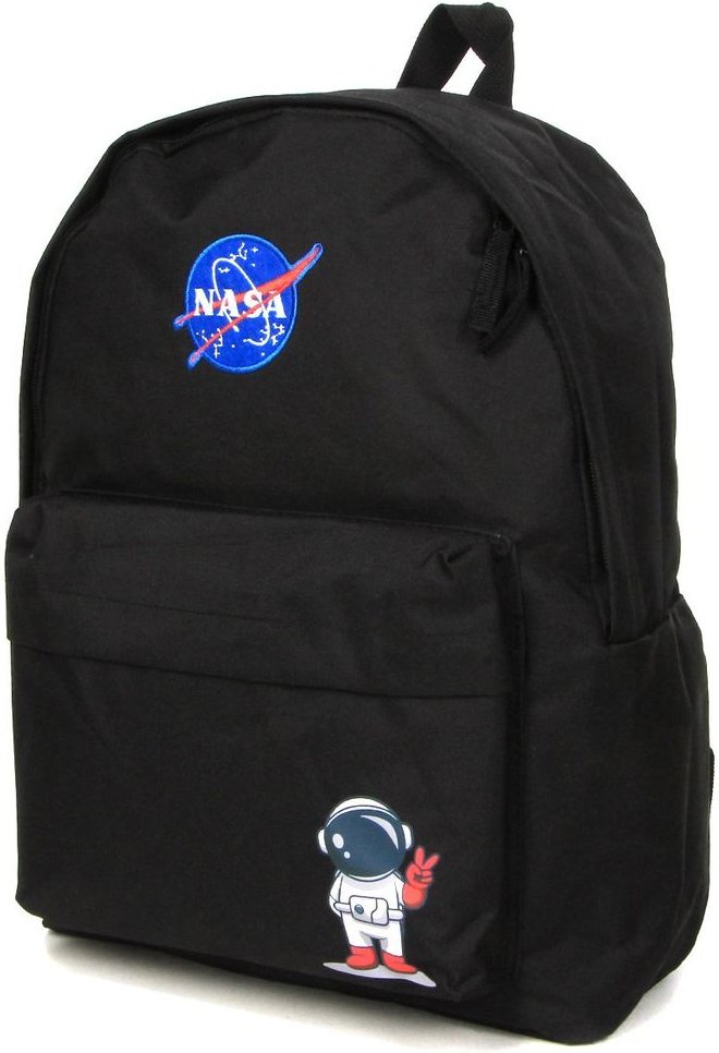 NASA Astronauten Rucksack für Kinder Schule Freizeit Schwarz