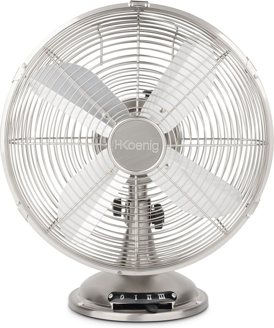 Elektrischer Tischventilator 30cm Durchmesser JOE48 Silber