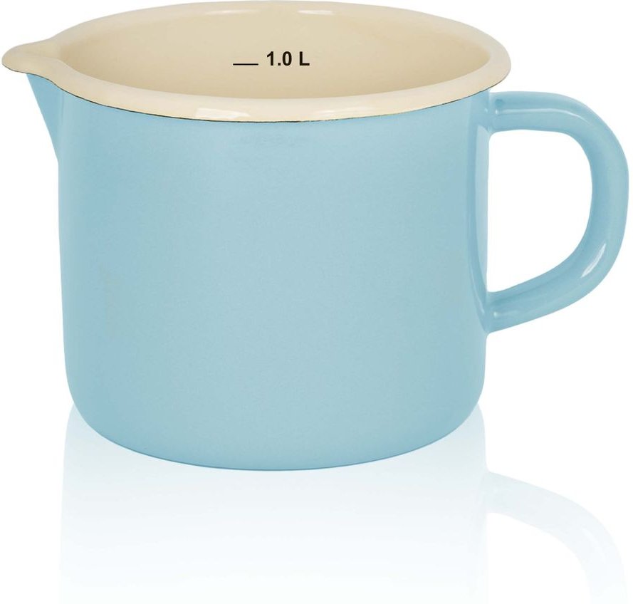 Emaillierter Milchtopf Sylt, 12 cm