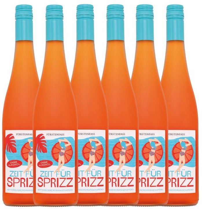 Zeit für Sprizz Bittersüsserorangenapéro alkoholfrei 0,75L 6er Karton