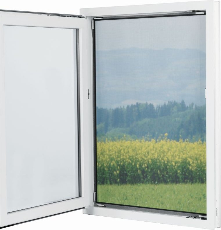Thumbnail - EASYmaxx Moskitonetz 150x130cm schwarz für Fenster mit Magnetbefestigung