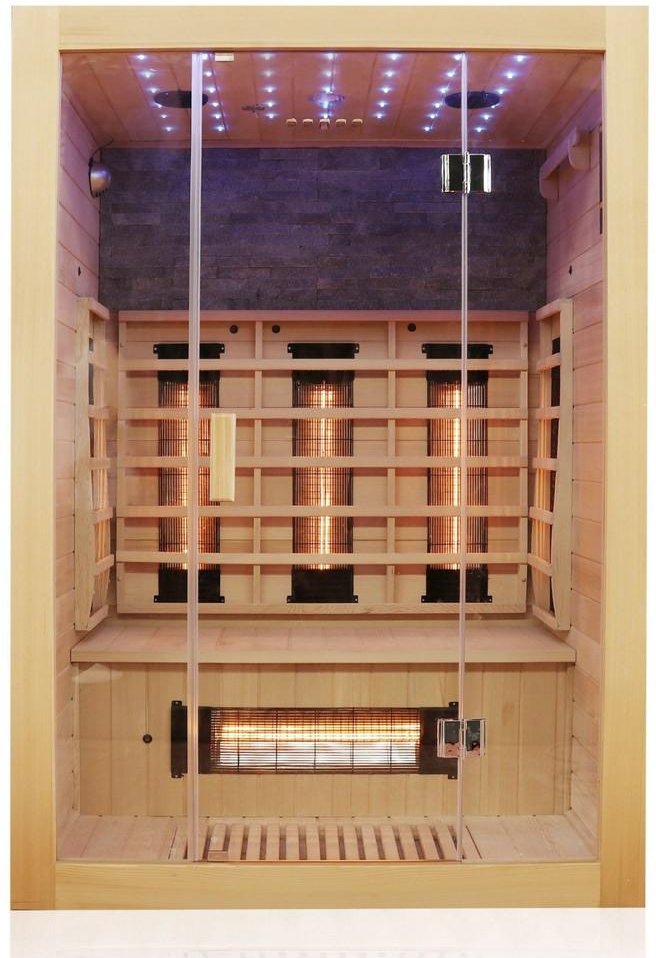 Infrarotkabine MILTON 135x105 cm, 6 Vollspektrumstrahler, 1-2 Personen