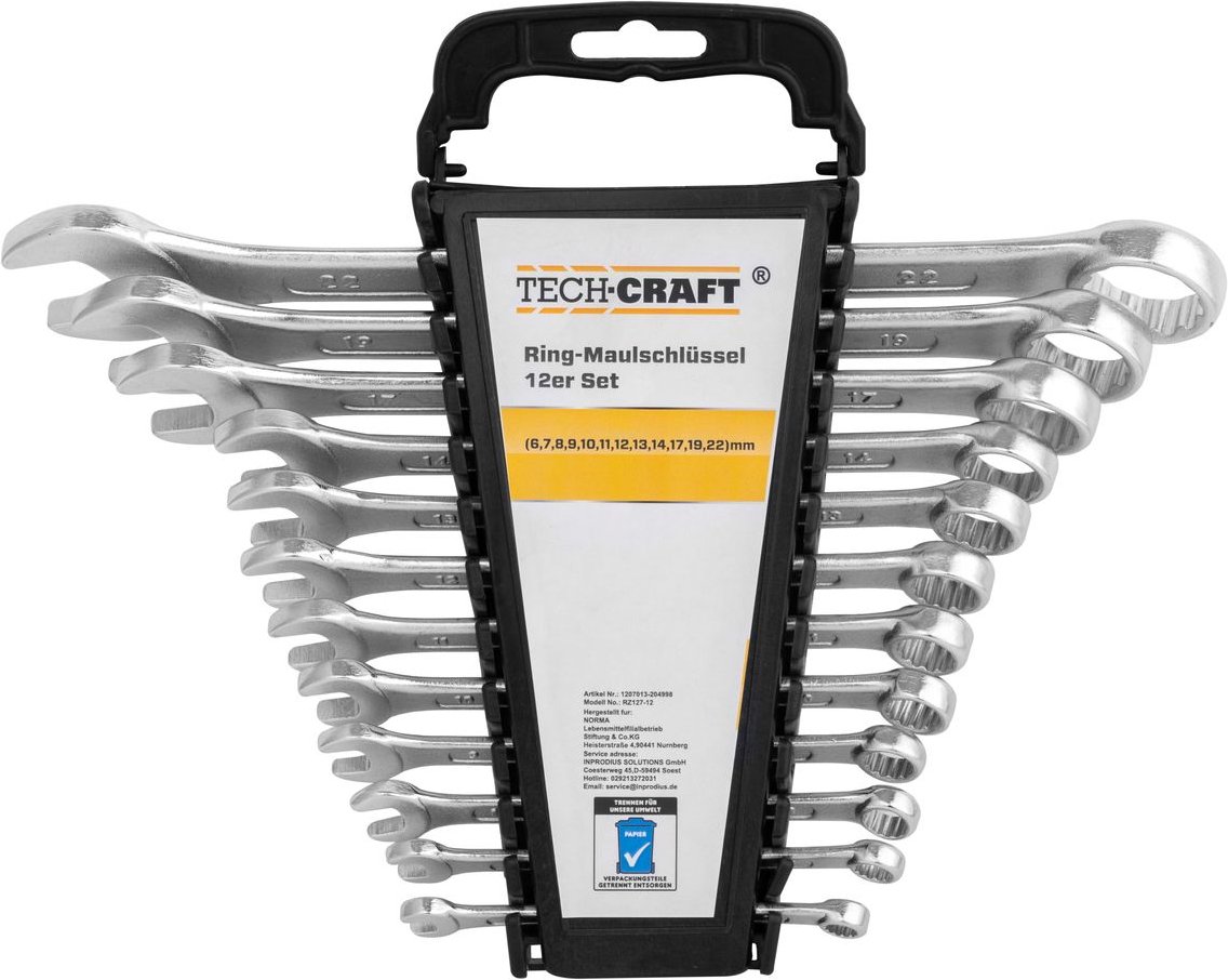 Gabelringschlüssel Satz 12 tlg.