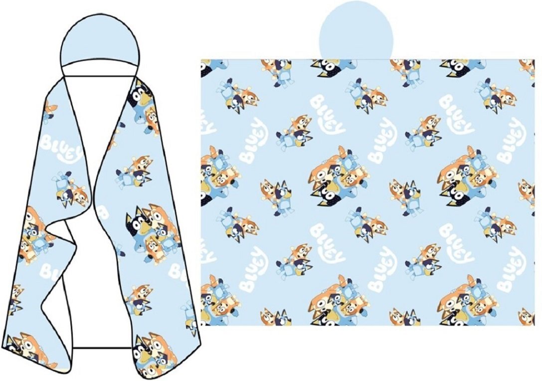 Bluey Kuscheldecke mit Kapuze 120x150 cm