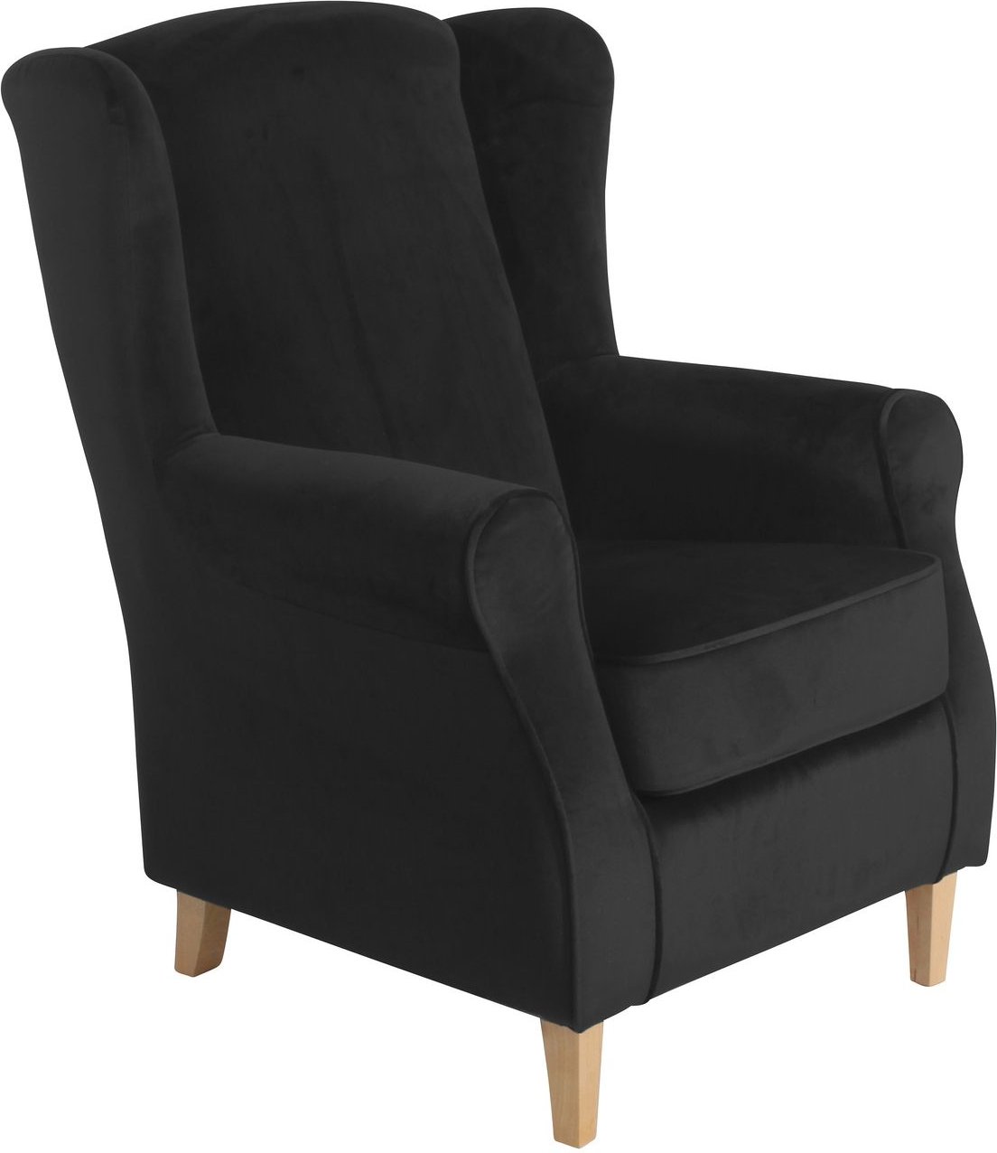 Lorris Ohrenbackensessel schwarz